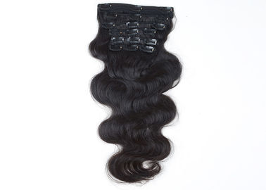 China El clip de las mujeres negras en extensiones naturales del pelo suavemente limpia las cutículas llenas atadas proveedor