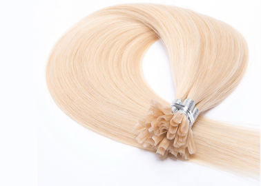 China Las extensiones brillantes suaves del pelo rubio de Remy sanas limpian sin nudos o piojos proveedor