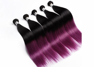 China Extensiones púrpuras del cabello humano de Remy, ningunas extensiones de vertimiento del pelo de 100g Remy proveedor
