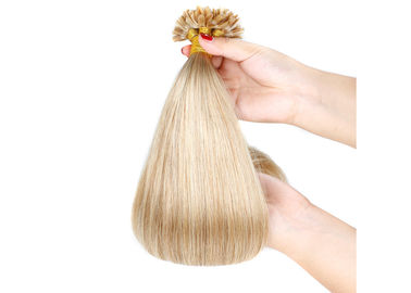 China Extensiones pre consolidadas reales del pelo de la extremidad del 100% U sin el pelo sintético o el pelo animal mezclado proveedor