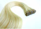 Del peine duradero sin procesar doble liso de las extensiones el 100% del pelo de la cinta fácilmente proveedor