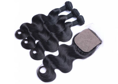 China Extensiones resistentes del pelo 100 cutículas llenas del cabello humano de Remy atadas para las mujeres negras proveedor