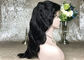 Pelucas humanas de alta densidad del frente del cordón, pelucas naturales del frente del cordón del cabello humano del negro de la rayita proveedor
